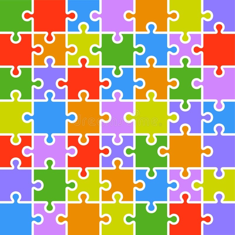 Jigsaw Puzzle Color Stock Illustrations 19 809 Jigsaw Puzzle 