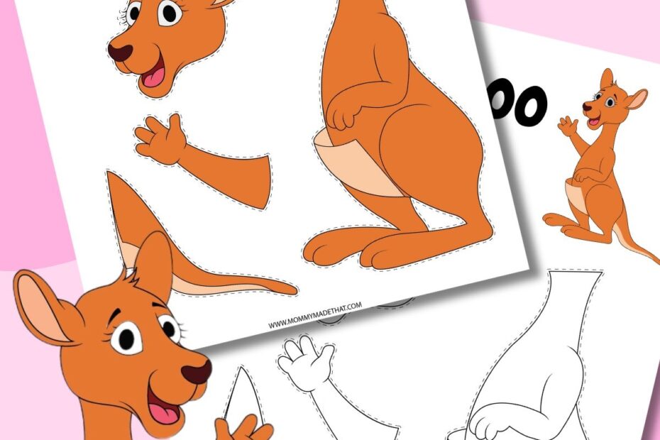 Kangaroo Craft Template Free Cut U0026 Paste Printable