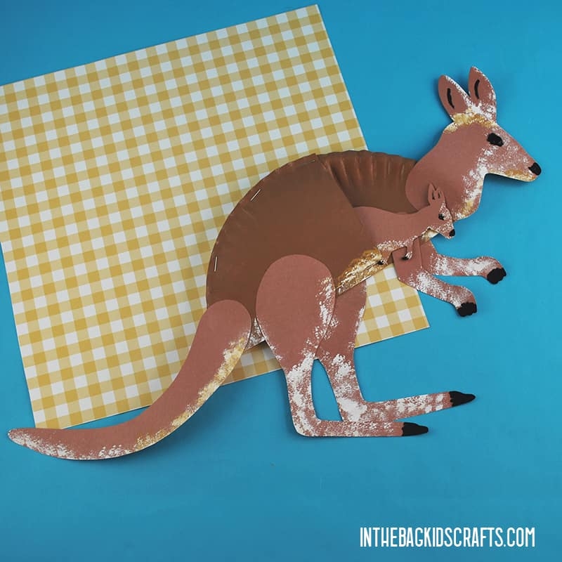 Kangaroo Craft with FREE Craft Template In The Bag Kids Crafts