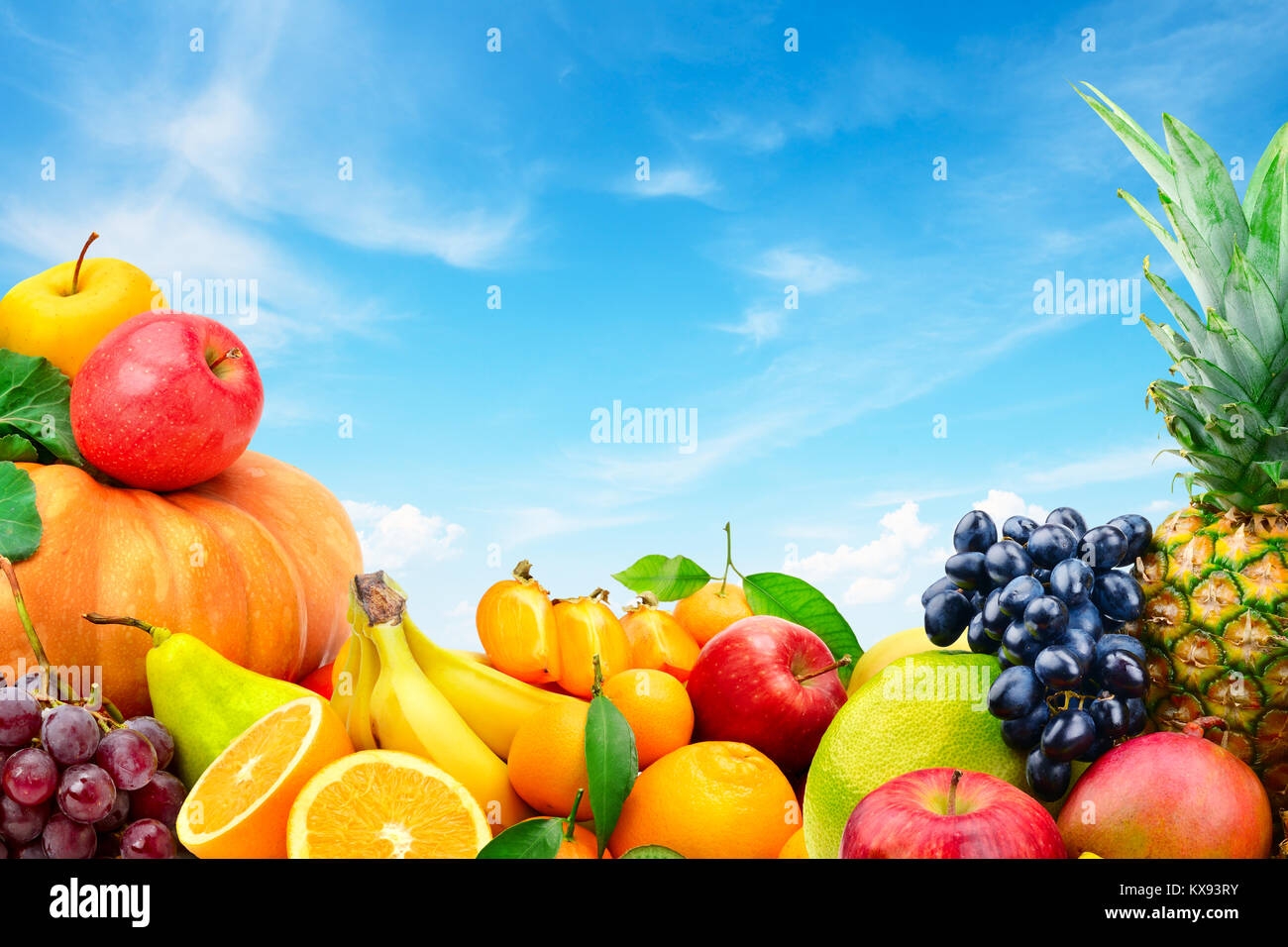 large pictures of fruits and vegetables