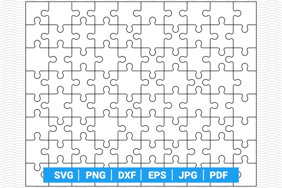Large Jigsaw Puzzle2 SVG For Cricut Silhouette Inkspace