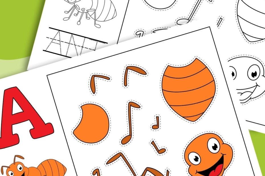 Letter A Is For Ant Craft Cute Free Printable Letter A Craft