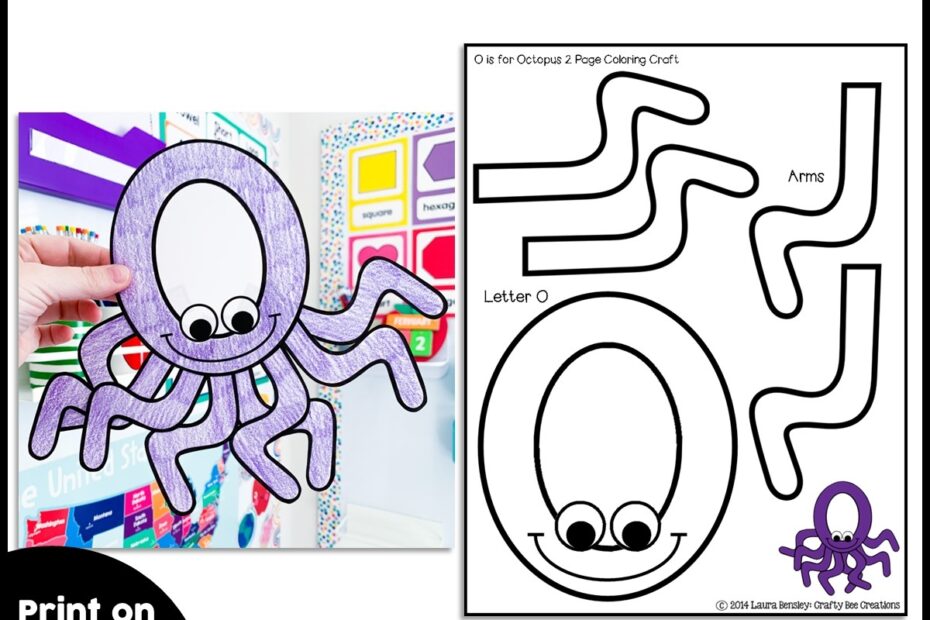 Letter O Craft Octopus Craft Alphabet Crafts Uppercase Letter Activities Made By Teachers
