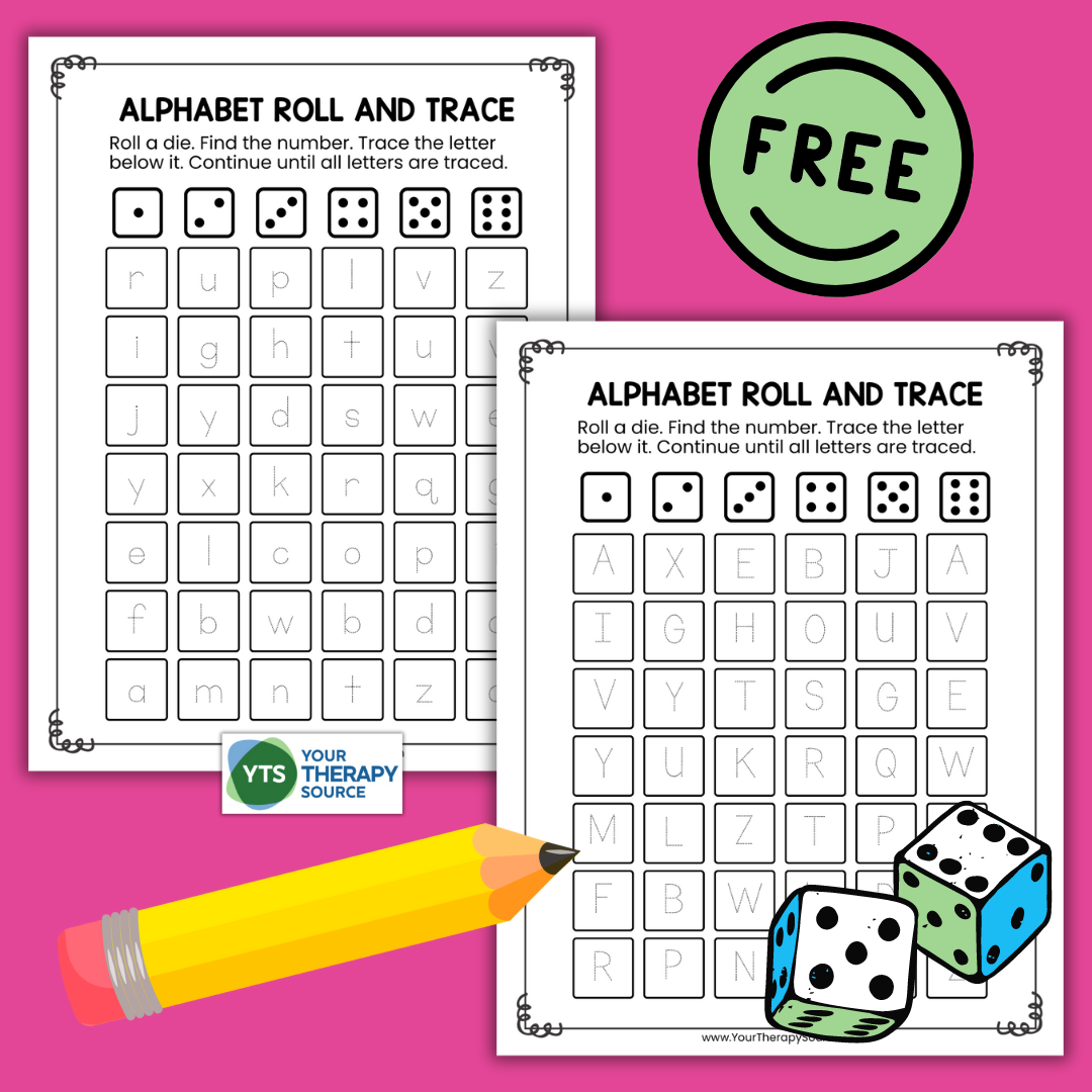 Letter Tracing Game Free Printable Your Therapy Source