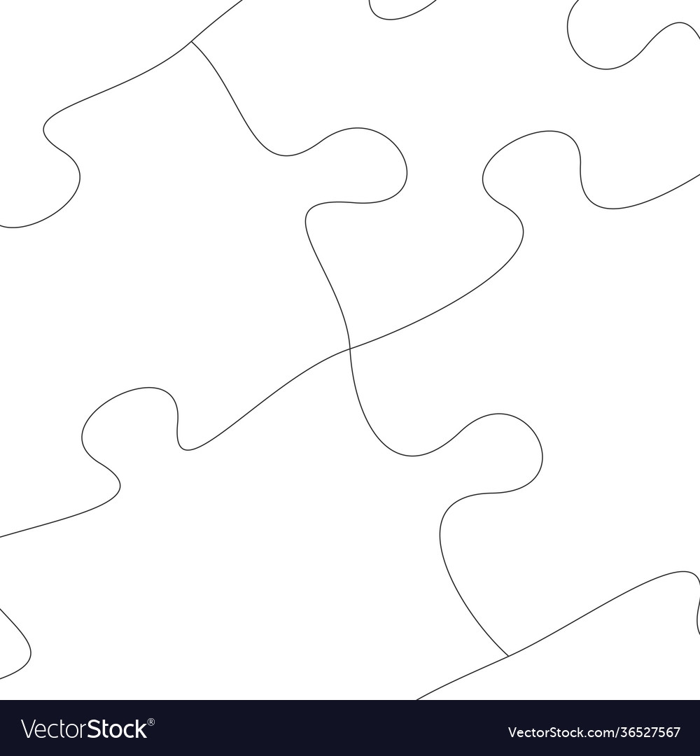 blank 4 piece puzzle template