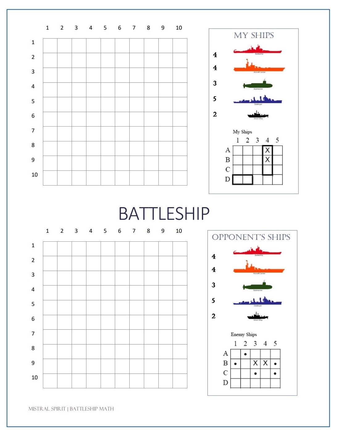 Making Math Fun For Kids Part 3 Battleship Conceptual Thinkers