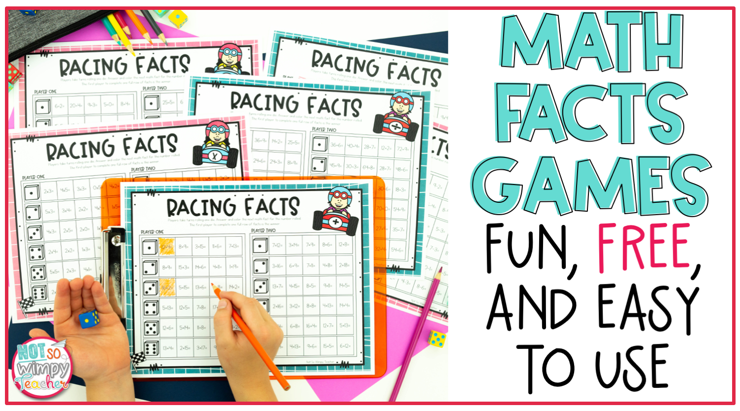 Math Fact Games Fun Free U0026 Easy To Use Not So Wimpy Teacher