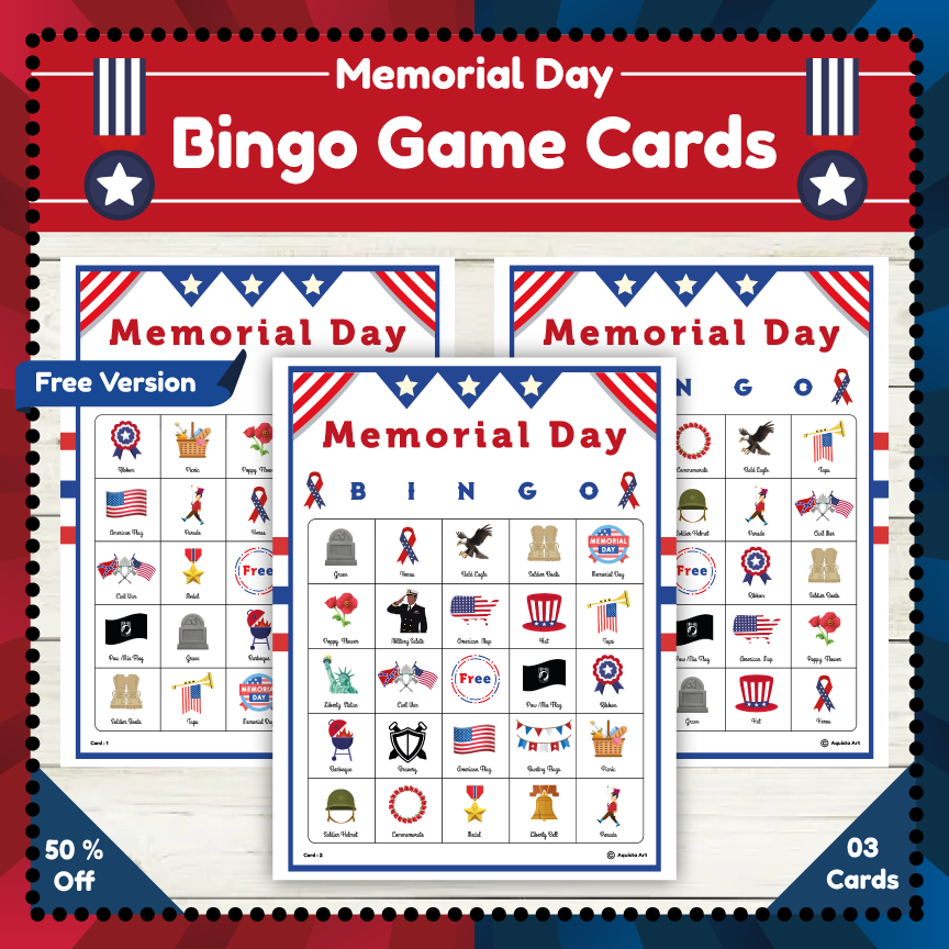Memorial Day Game Cards The Perfect Party Game Free Version 