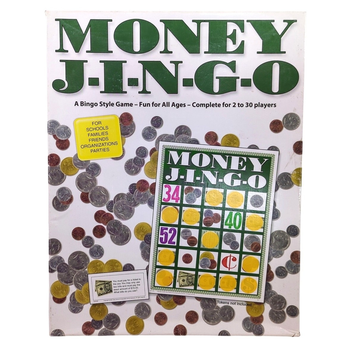 Money Jingo A Bingo Style Game Gary Grimm VTG Game Teacher 