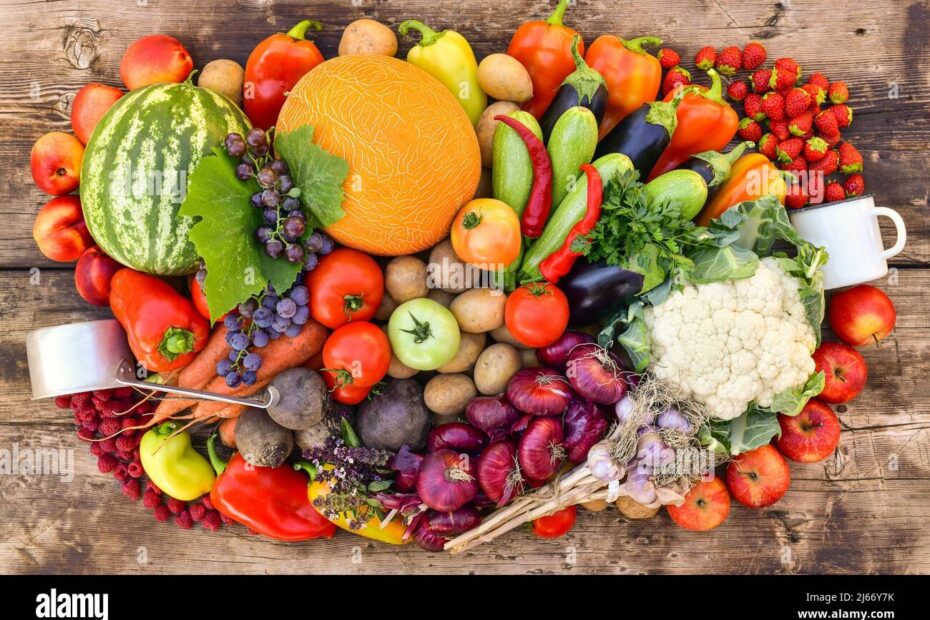 Multi Colored Fruits And Vegetables Hi res Stock Photography And