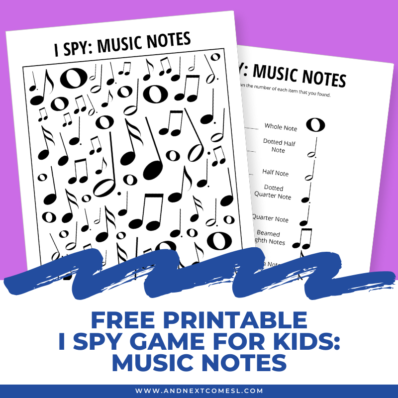 free printable 1st grade music games