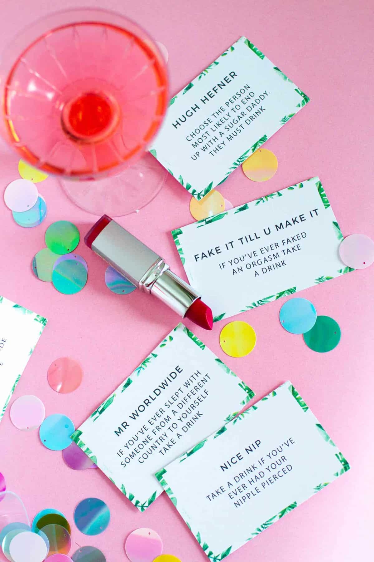 NEVER HAVE I EVER DRINK IF PRINTABLE BACHELORETTE PARTY GAME Bespoke Bride Wedding Blog