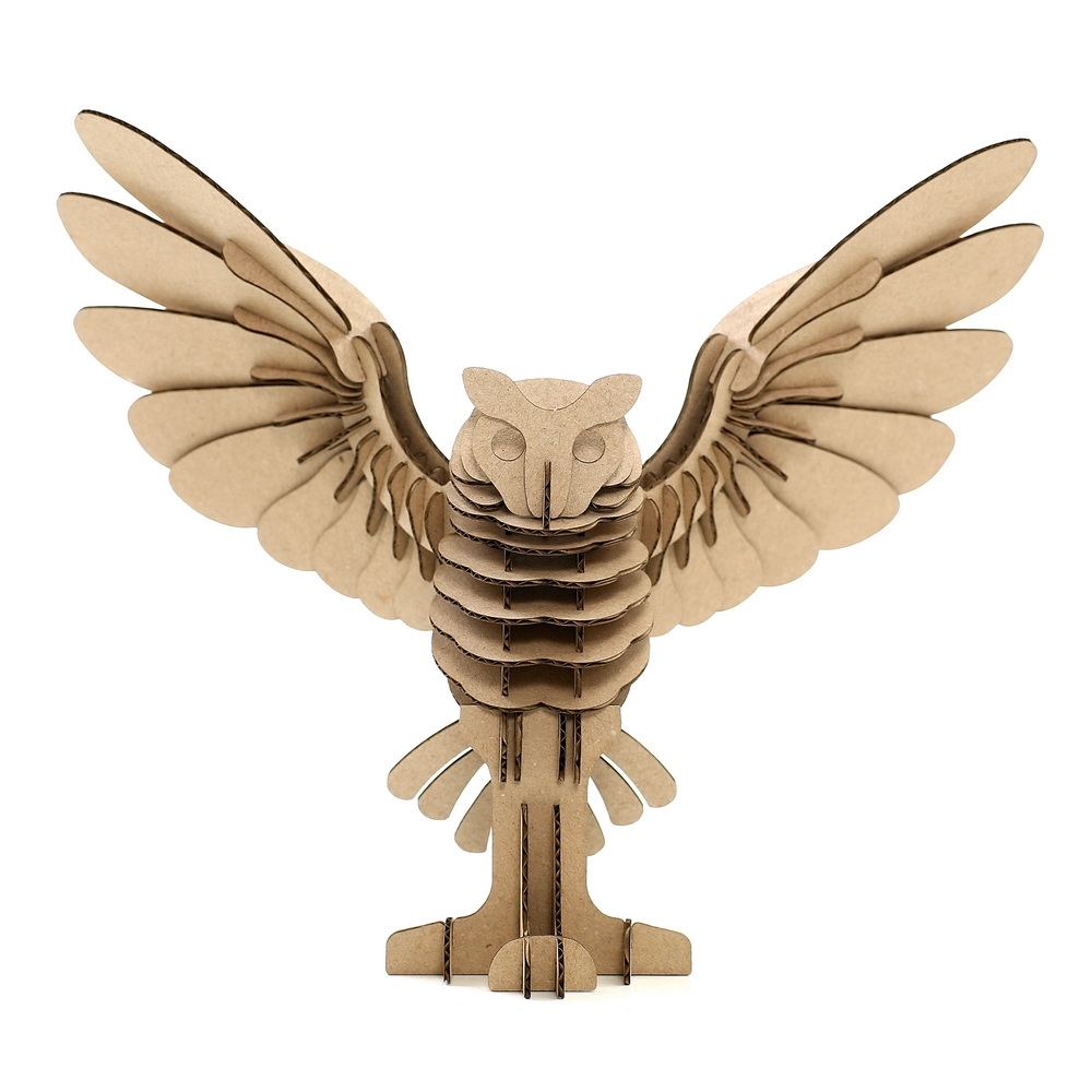 Owl 3D Cardboard Puzzle