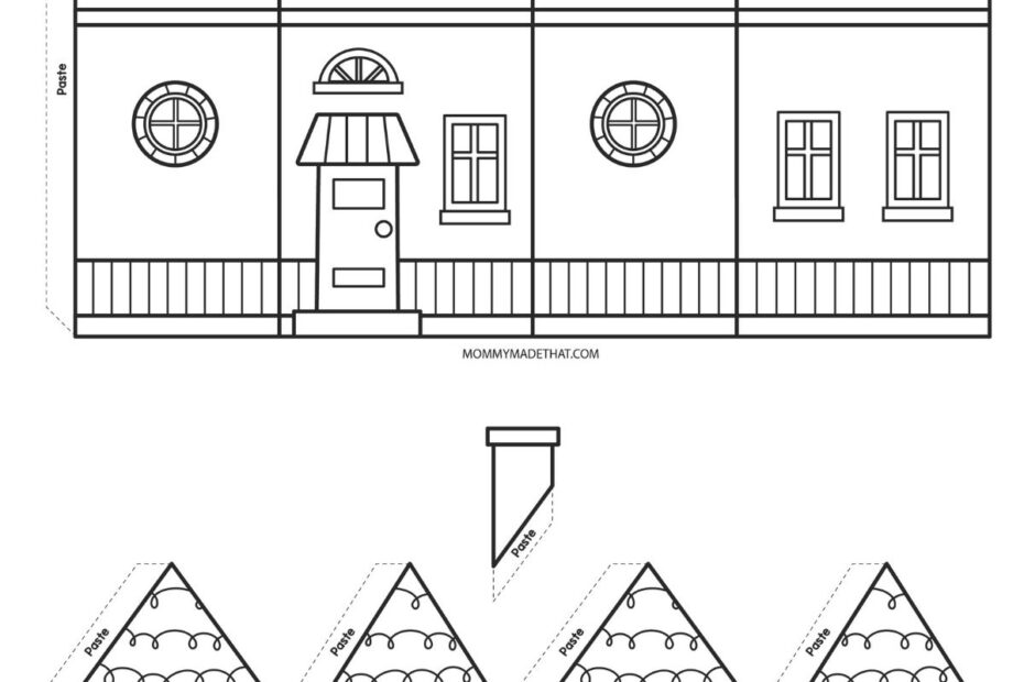 Paper House Templates Lots Of Cute Free Printables
