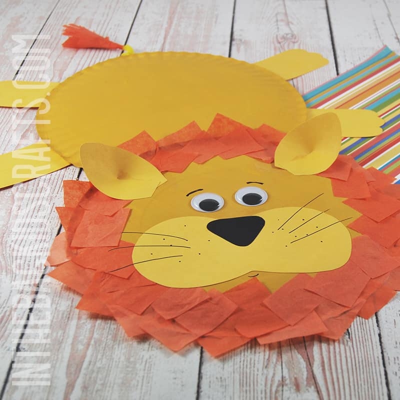 printable lion craft template