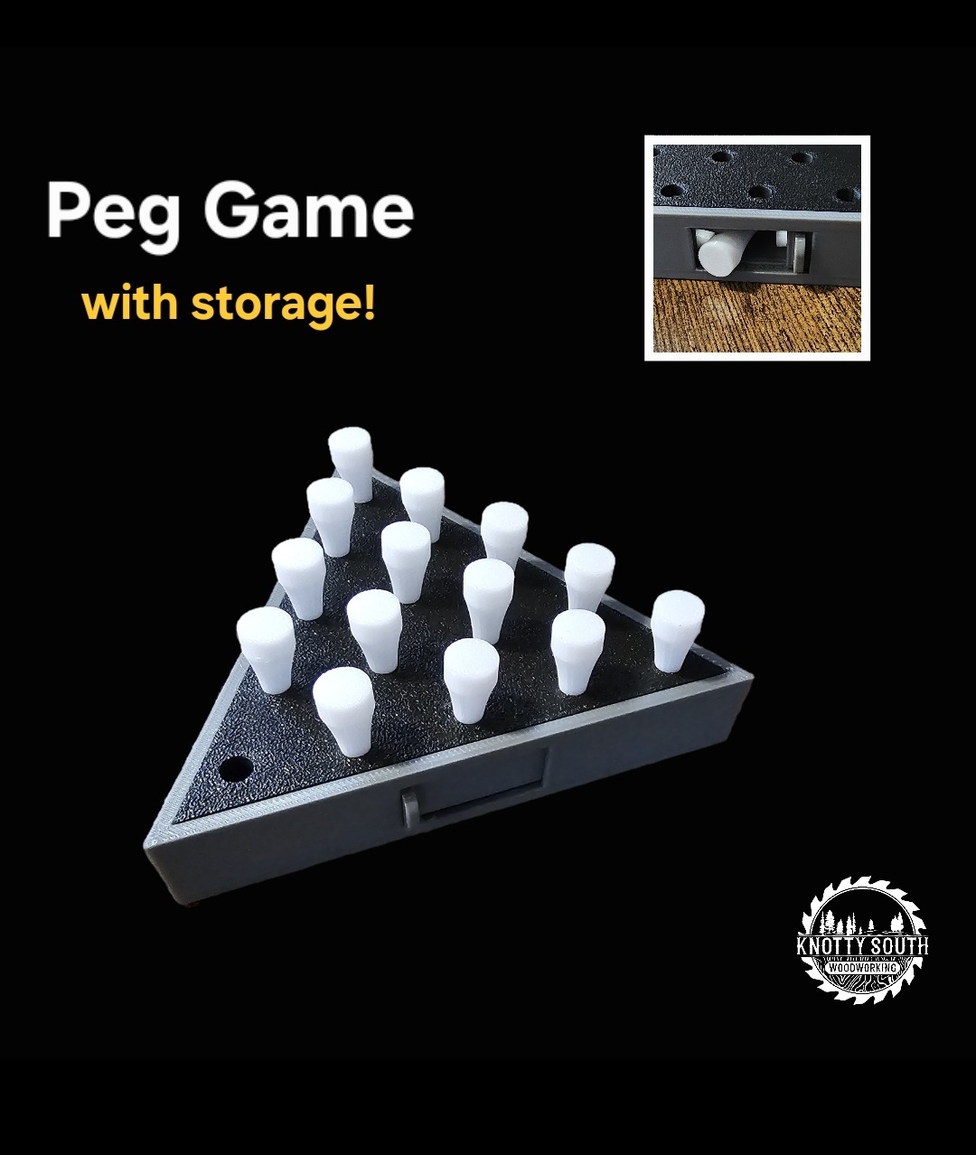 Peg Game W Storage V1 By KnottySouthWoodworking MakerWorld 