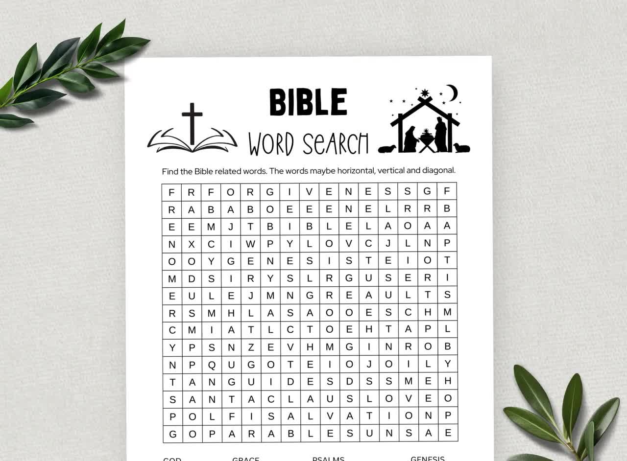 free printable bible study games