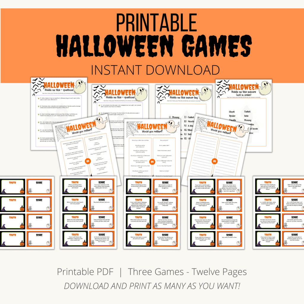 free printable adult halloween games pdf