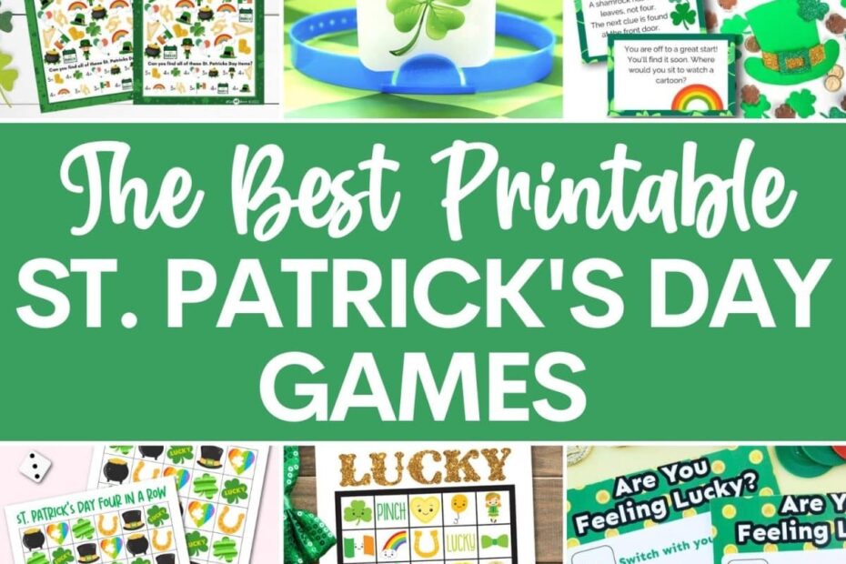 Printable St Patrick s Day Games Kara Creates