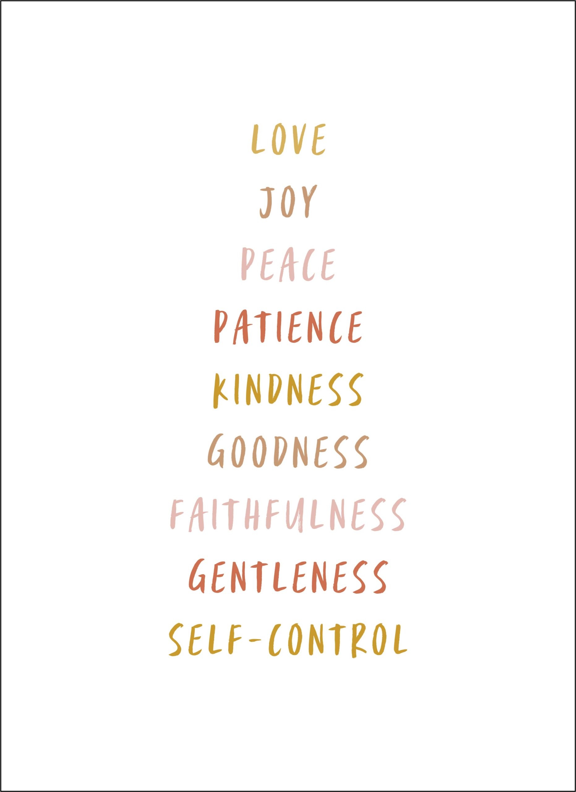 Printable Wall Art Fruit Of The Spirit 8 5x11 Justice U0026 Mercy 