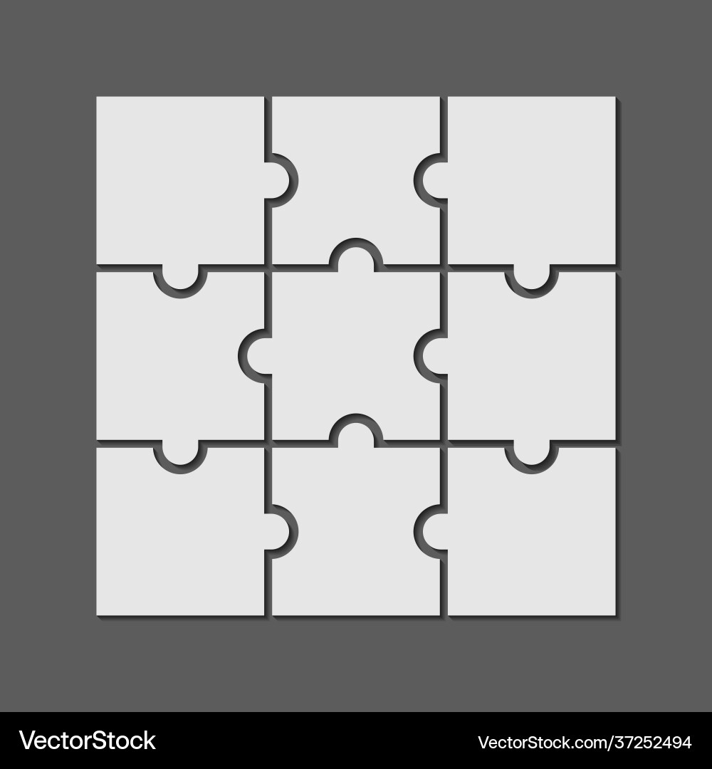 9 piece puzzle template pdf