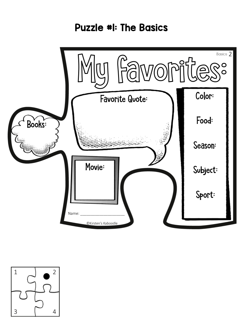 Puzzle Pieces Bulletin Board For Community Building Back To School New Years
