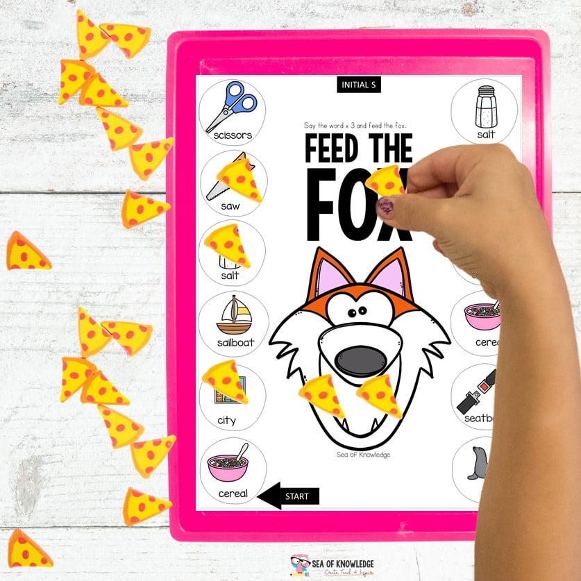 S Sounds Speech Therapy Feed The Fox Game Printable