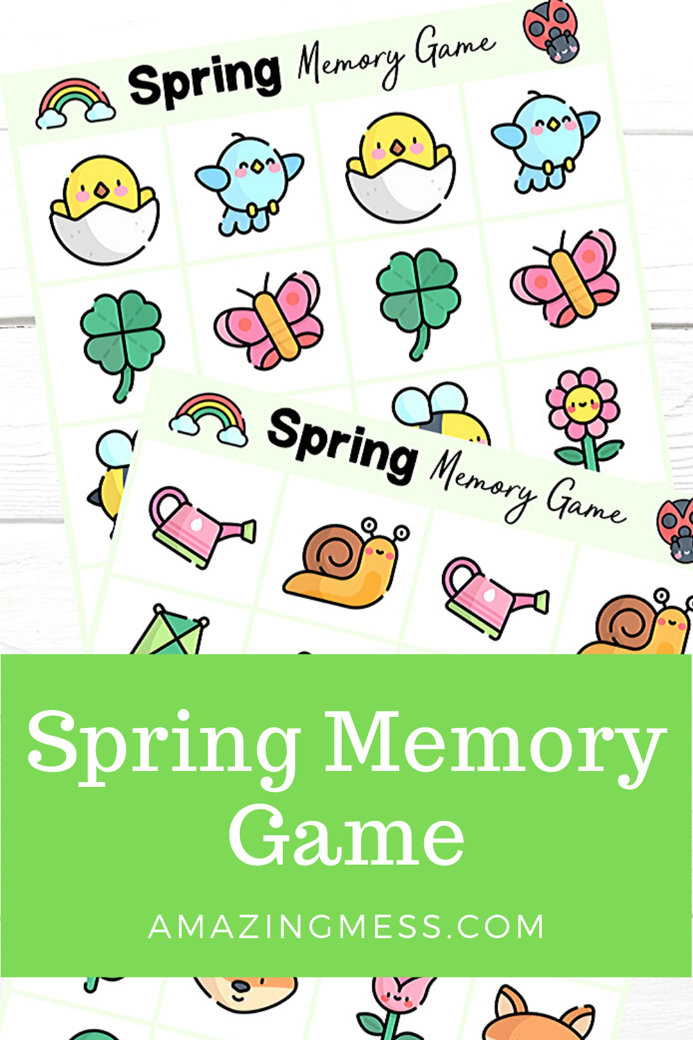 free memory games printables