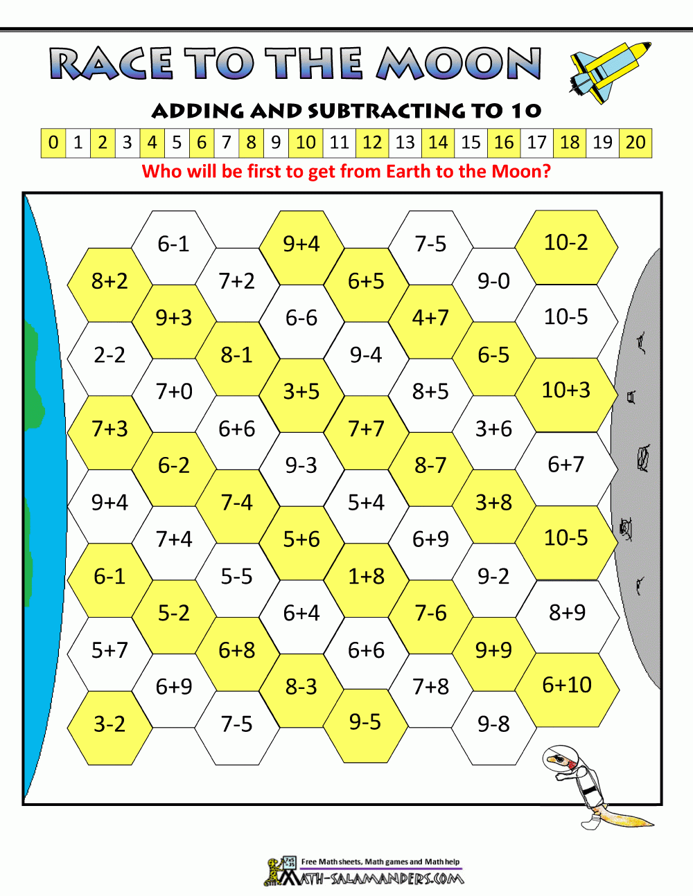 Subtraction Games For Kids