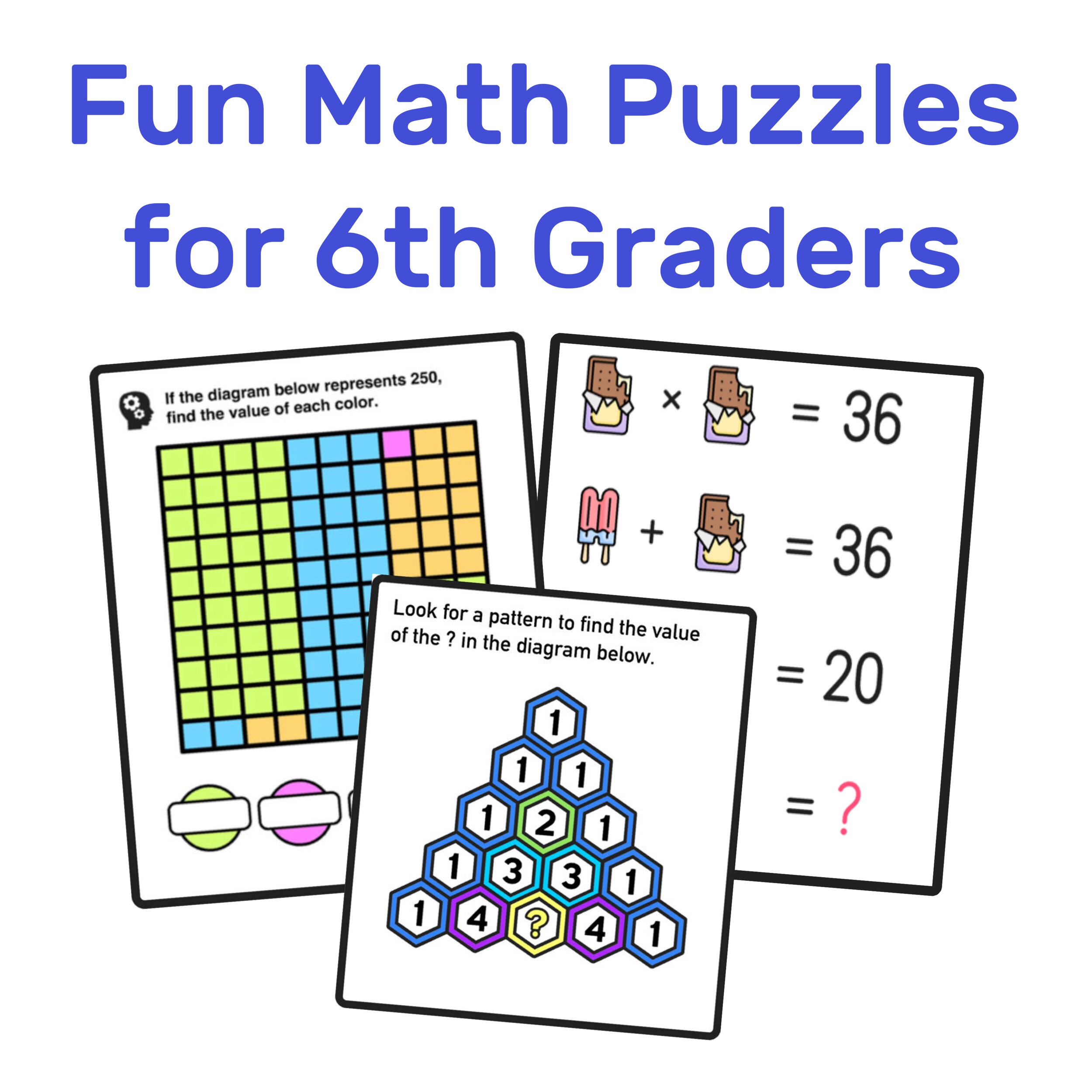 free printable 6th grade math games