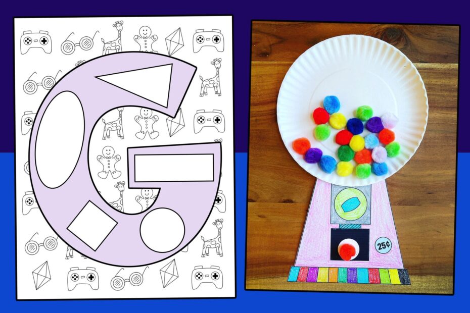 The Letter G Craft For Preschool with Free Printable Templates The Hollydog Blog