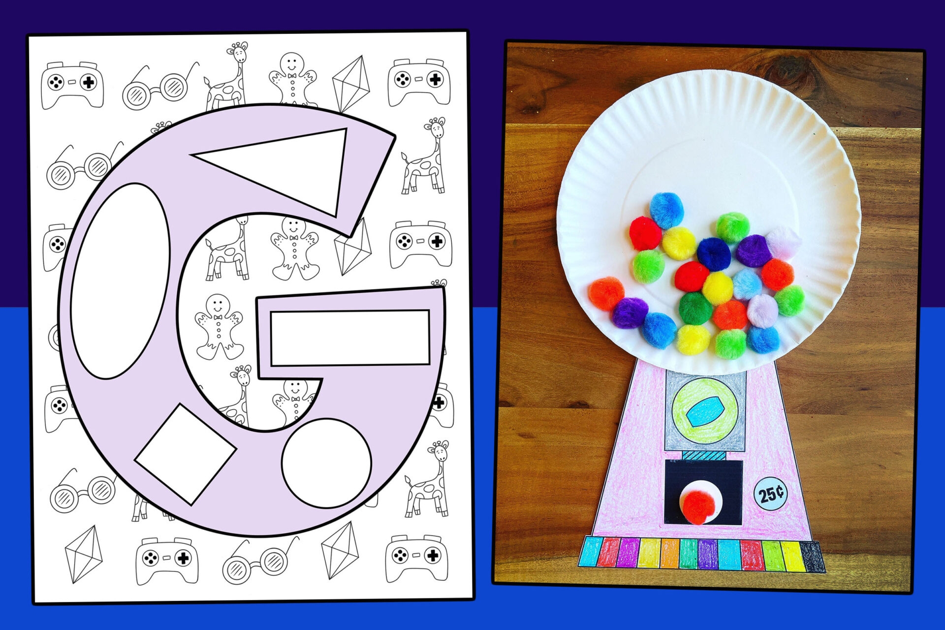 The Letter G Craft For Preschool with Free Printable Templates The Hollydog Blog