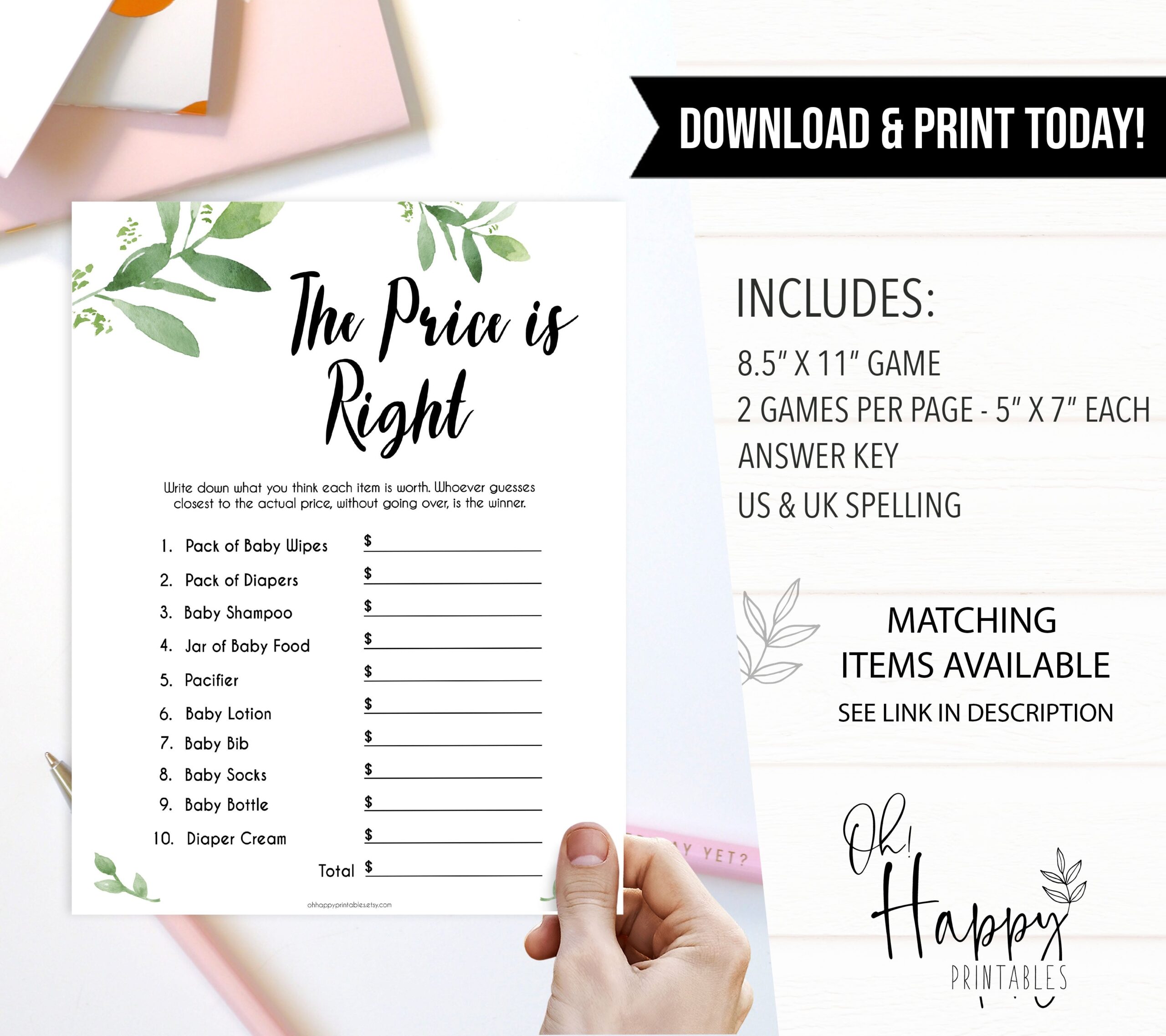free printable baby shower games with answer key uk