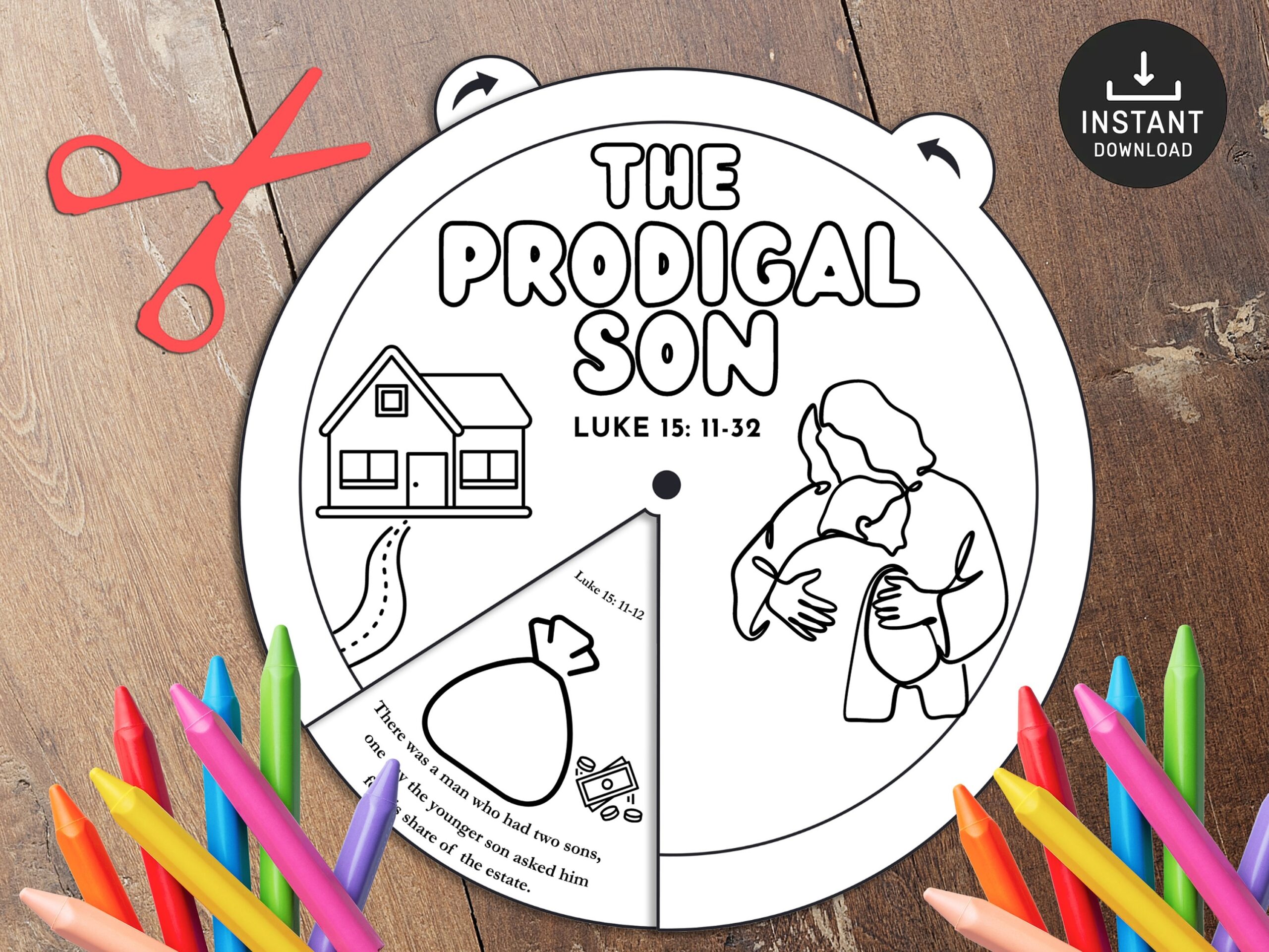 printable prodigal son craft template