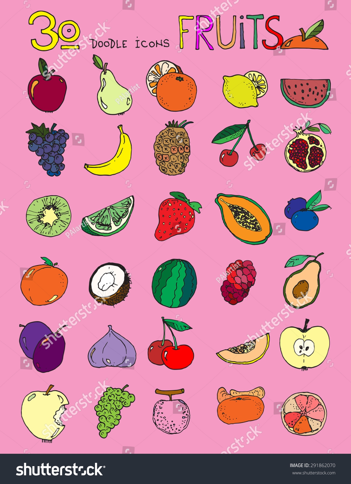fruits pictures for drawing easy