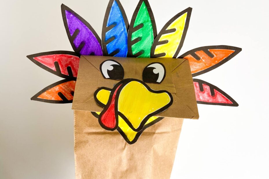 Turkey Puppet Kids Craft With Free Printable Raising Veggie Lovers