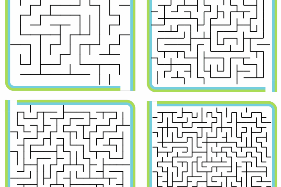 Unlimited Printable Mazes Beginner To Expert