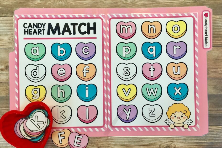 Valentine s Day File Folder Game Ship Shape Elementary