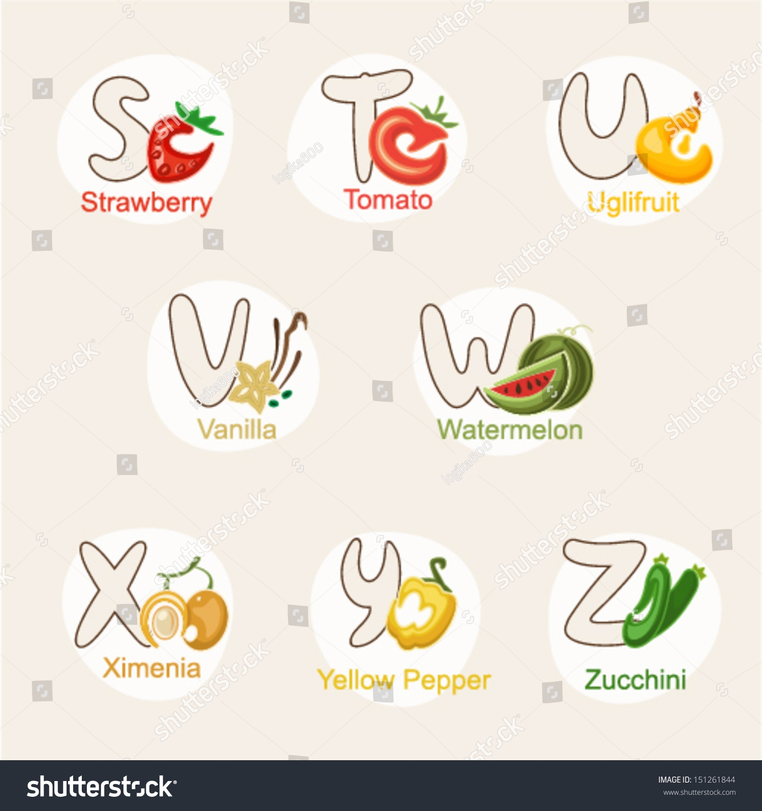 fruits in alphabetical order with pictures