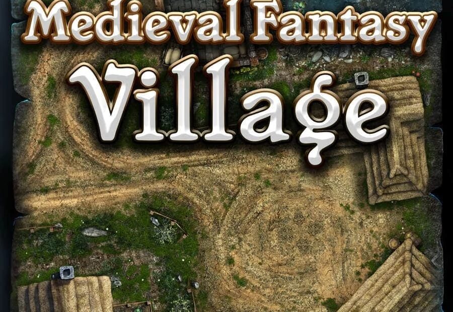 Village Modular Map Tiles Black Scrolls Games