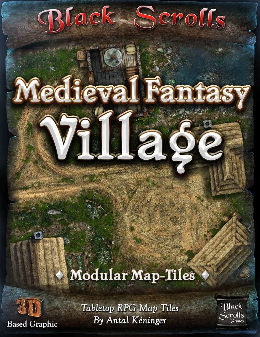 Village Modular Map Tiles Black Scrolls Games
