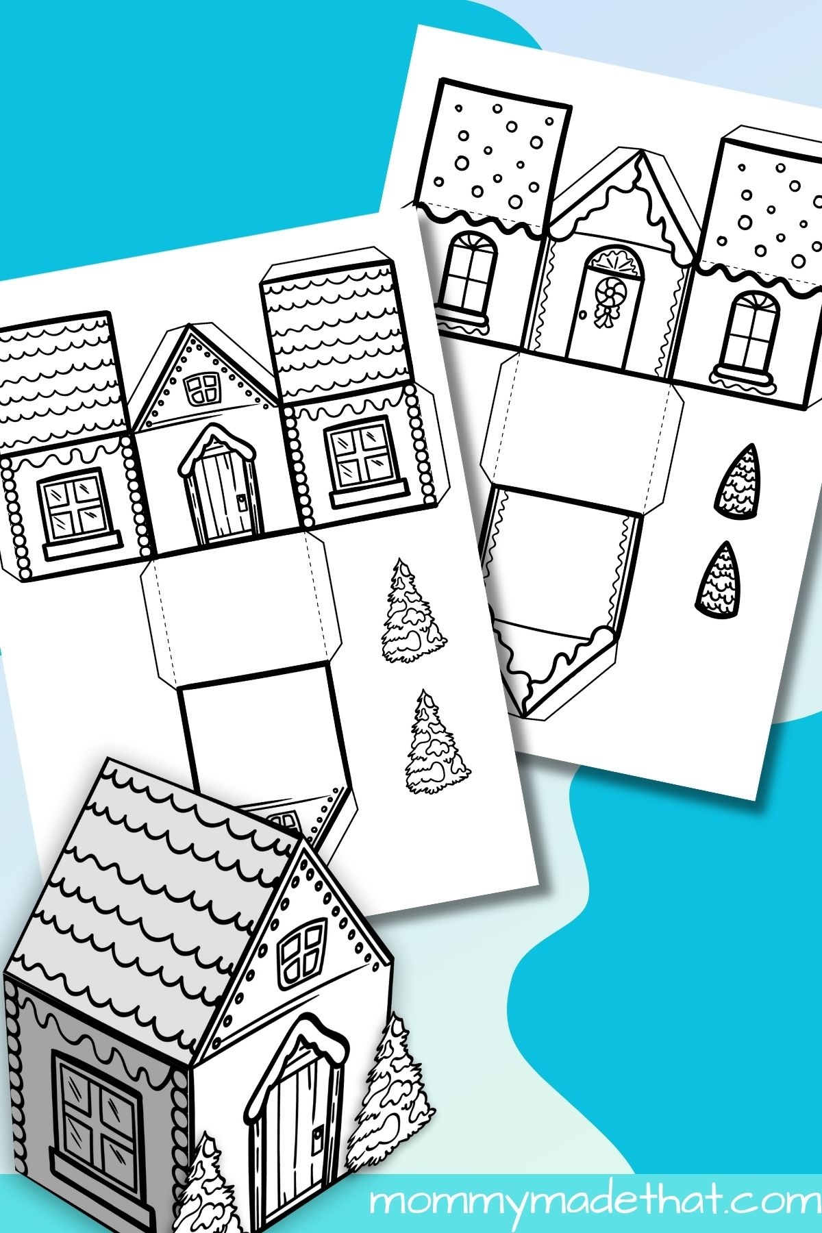 printable paper house craft templates