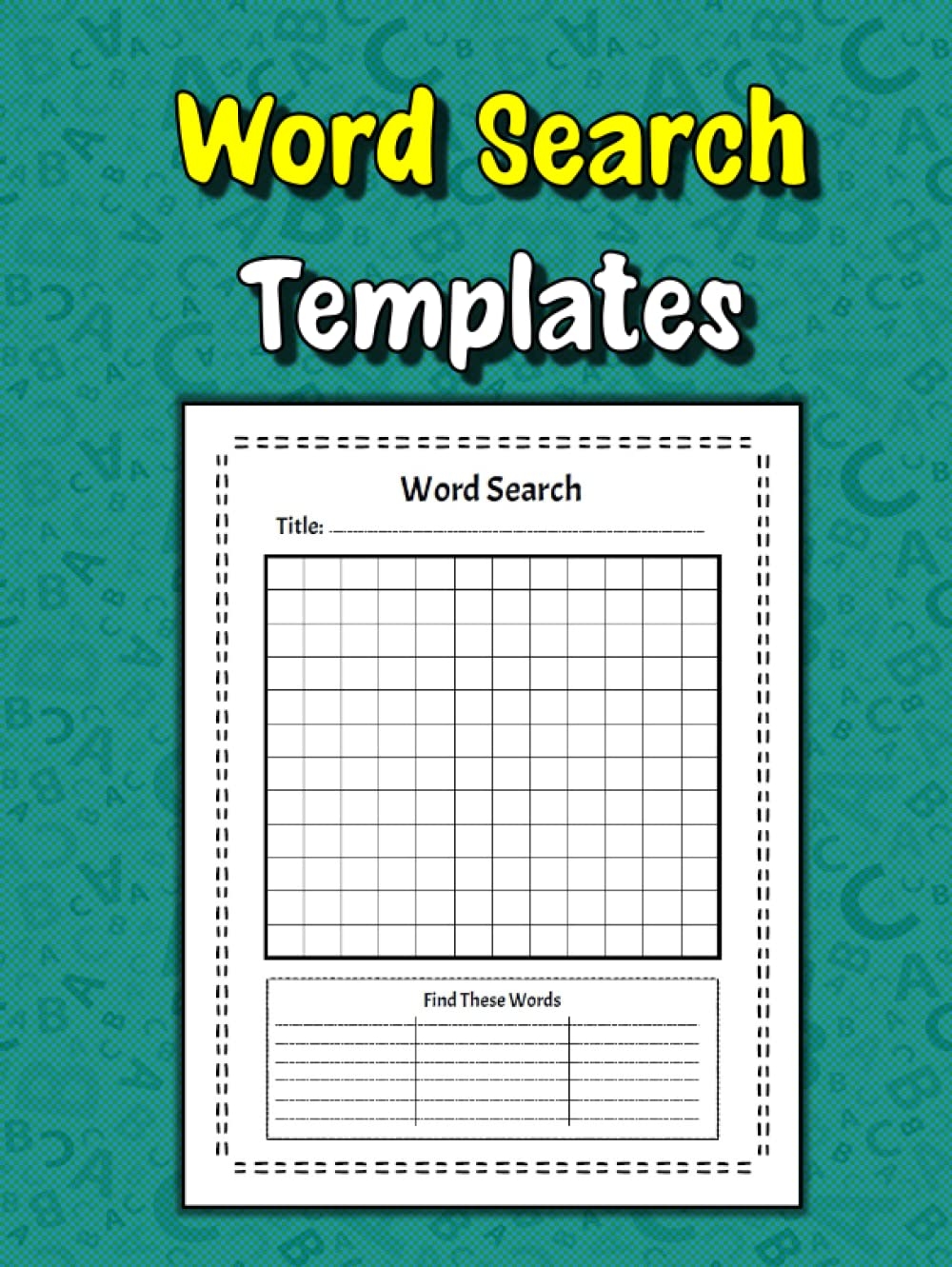 blank word puzzle template