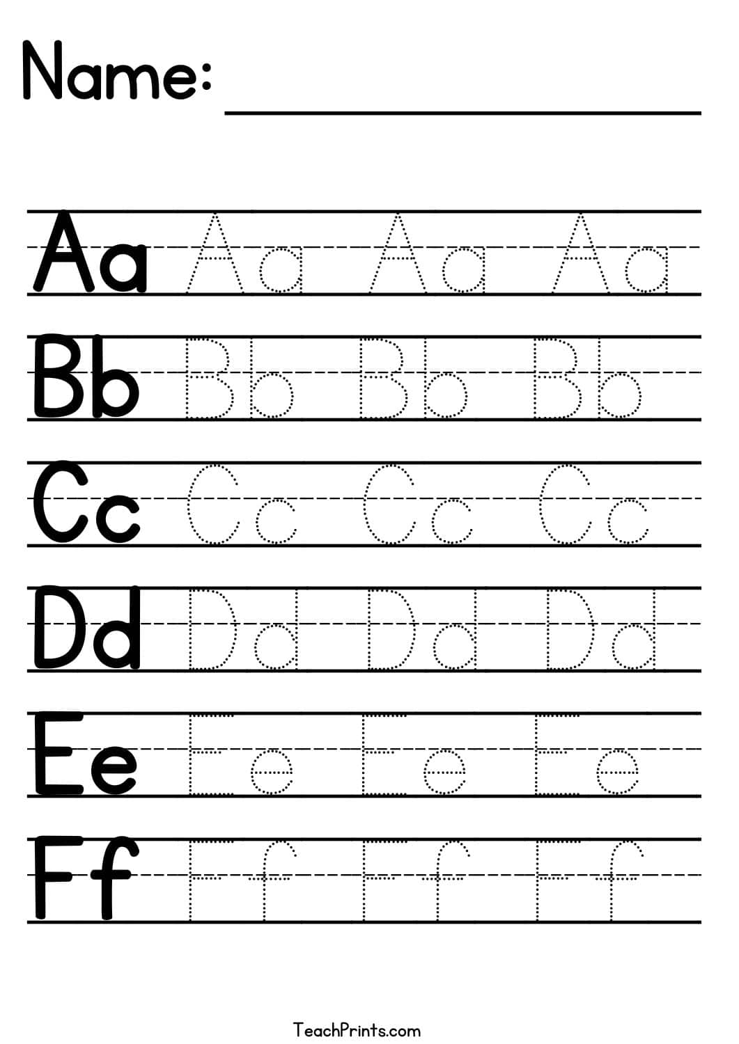 free printable alphabet tracing worksheets pdf