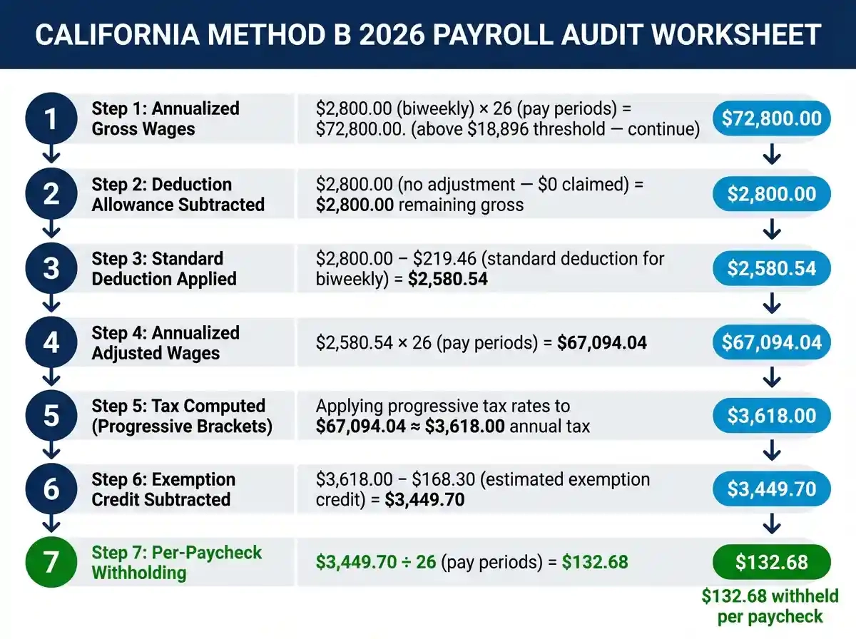 California Method B Exact Calculation Guide 2026