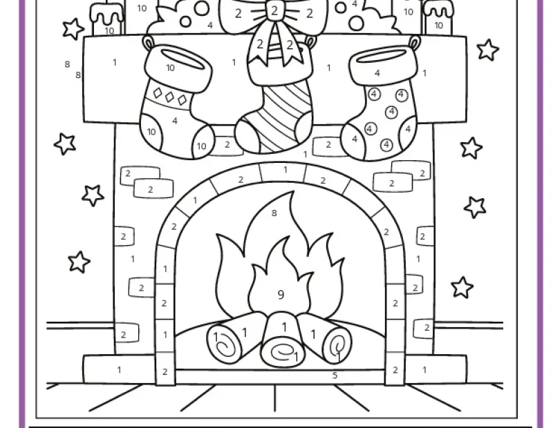 Christmas Color By Number Pages
