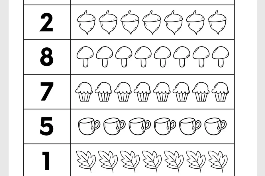 Count And Color Worksheets For Kindergarten And Nursery Worksheet World