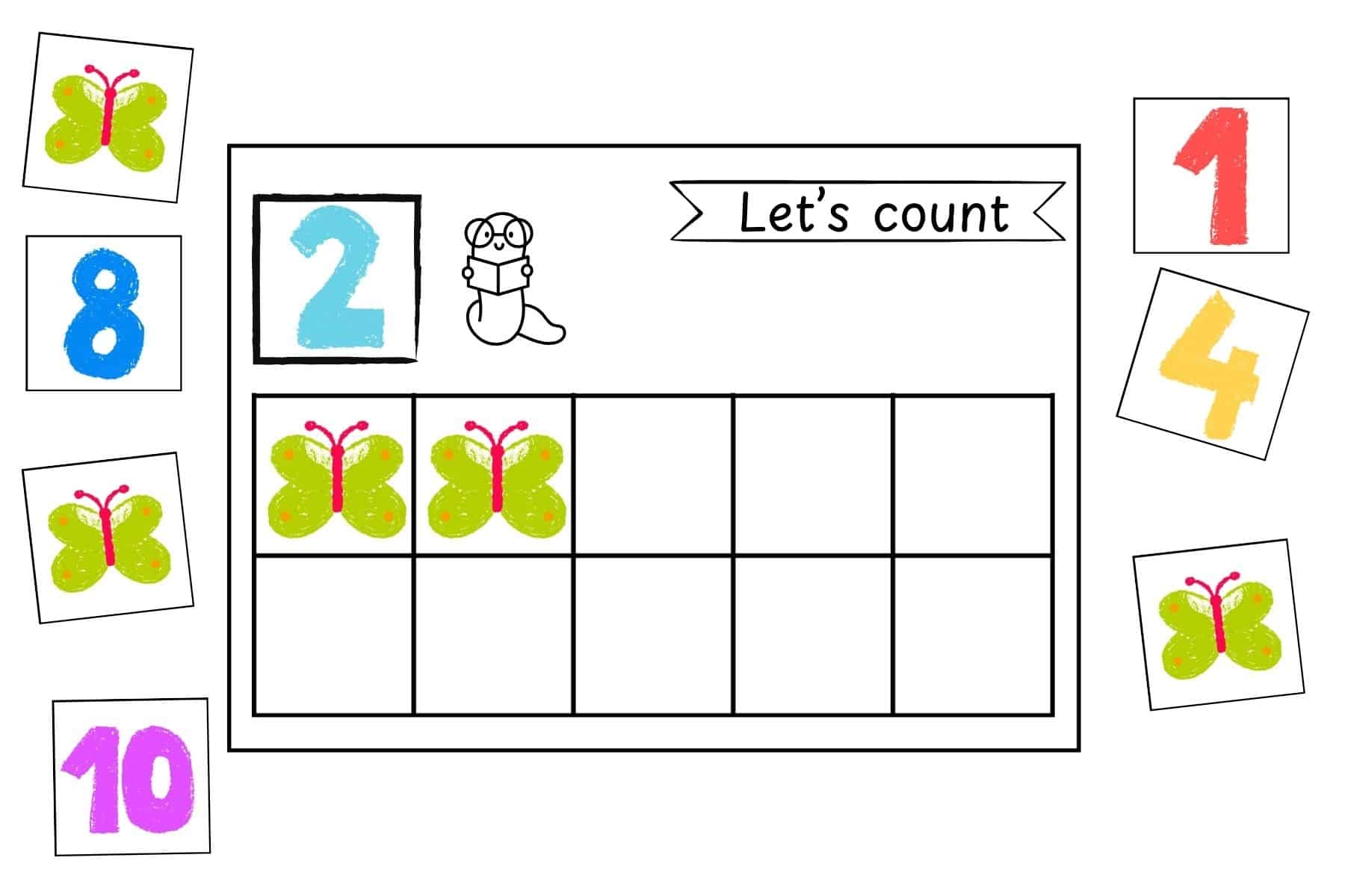 preschool counting worksheets free