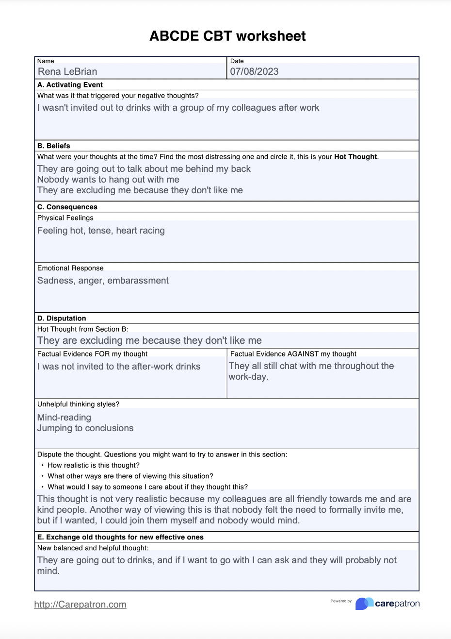 Free Worksheets From CBT Toolbox For Children And Adolescents Worksheets Library
