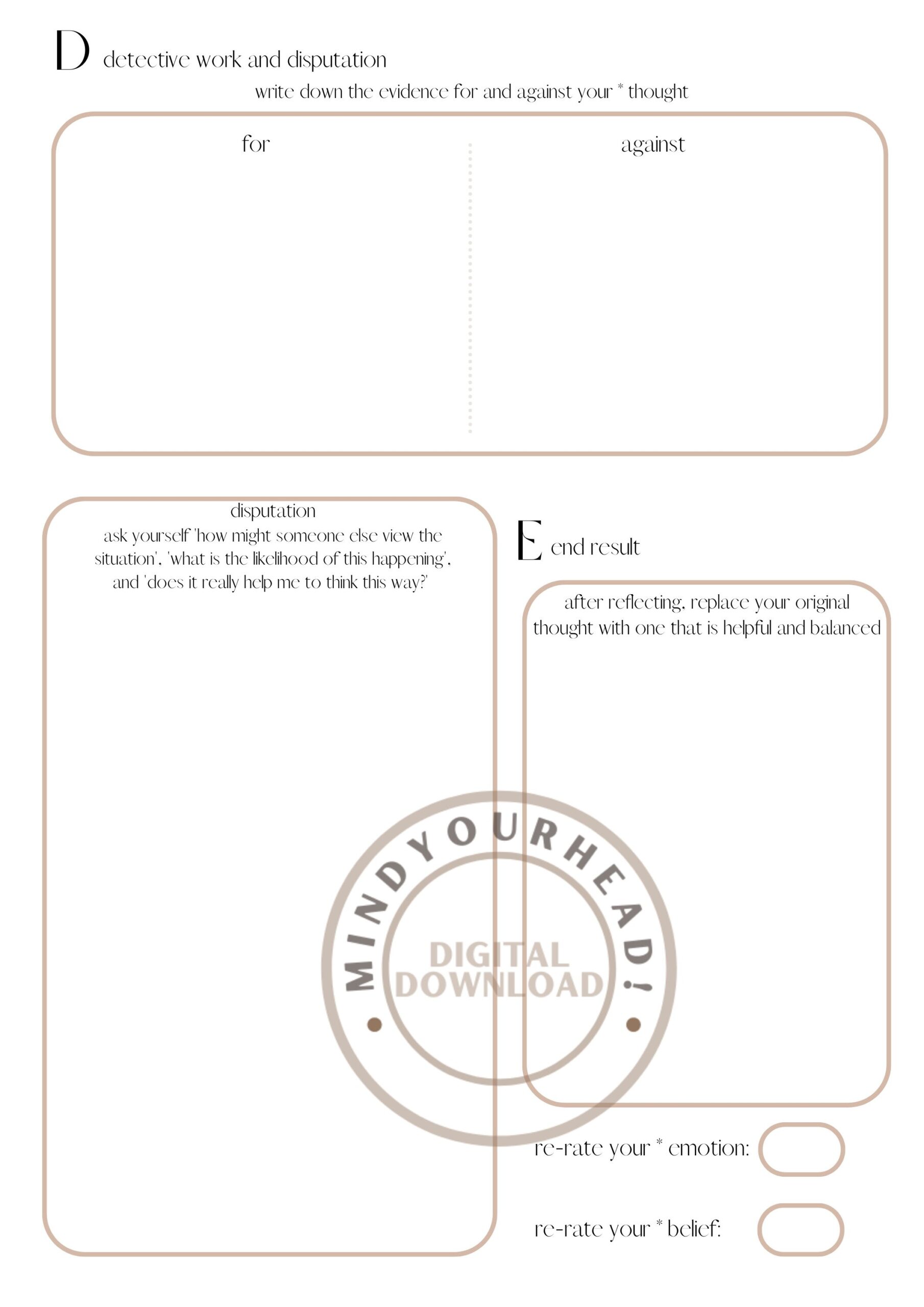 cbt abcde worksheet pdf